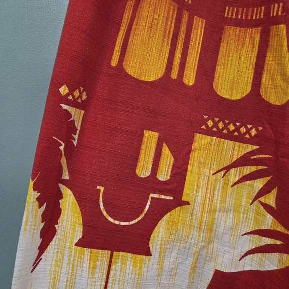 Vintage 70s Hukilau Fashions Elegant Red Halter Dress Art To Wear‎ Size XS Rare - Picture 8 of 16